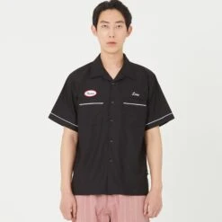 Lost Management Cities Mens Thorns Bowling SS Shirt -The North Face || Air Jordan || Drole de Monsieur Sales Shop 0LM22SSH106 BLK 4