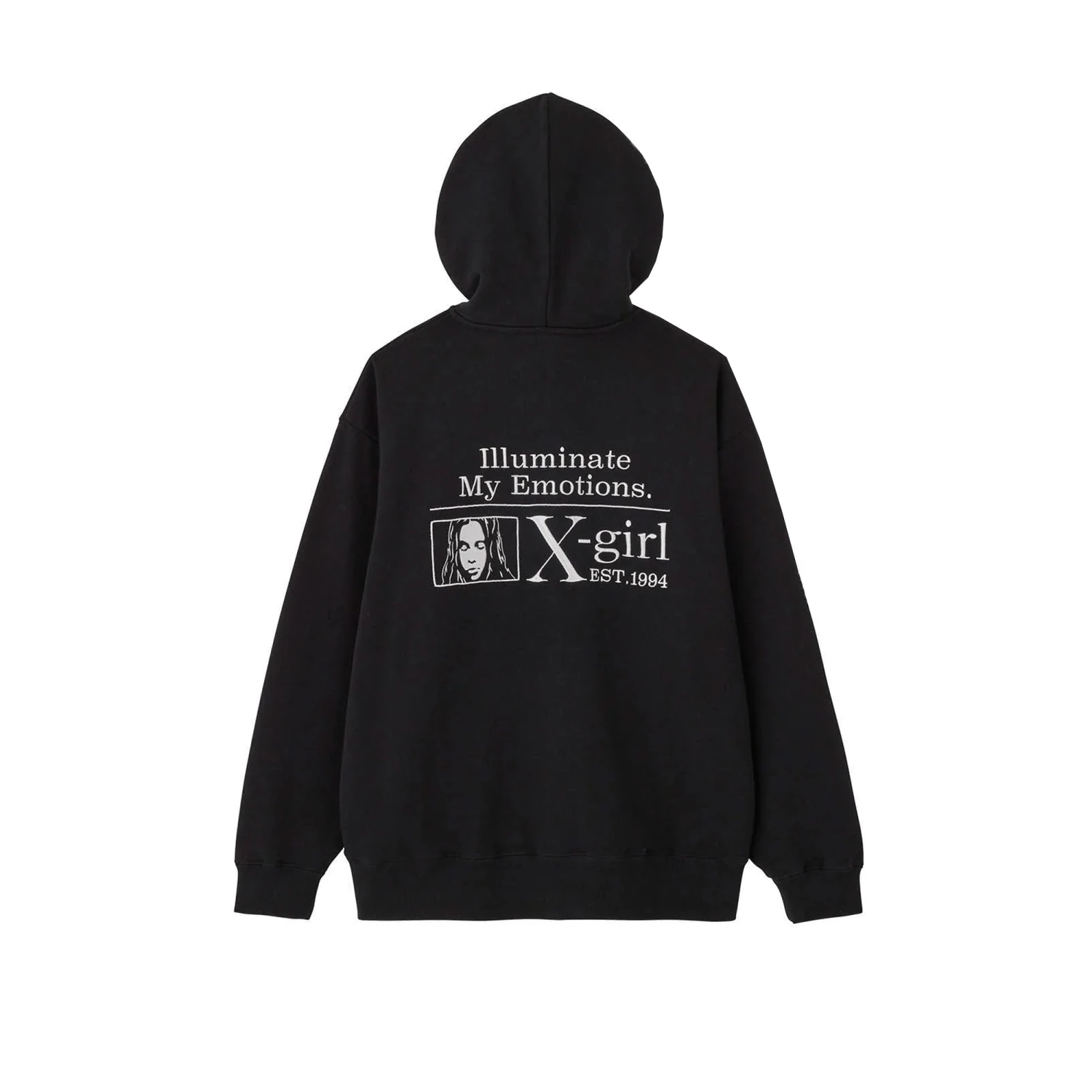 X-Girl Womens My Emotions Zip Up Hoodie 4 X-Girl Womens My Emotions Zip Up Hoodie - Image 2