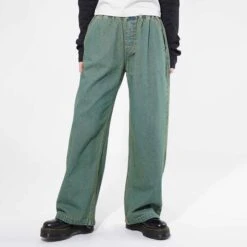 X-Girl Womens Easy Denim Pants -The North Face || Air Jordan || Drole de Monsieur Sales Shop 105233031004 INDIGO 2