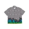 Neighborhood X DSC Mens Flame Pattern Shirt -The North Face || Air Jordan || Drole de Monsieur Sales Shop 231TSDSN SHM01 BLK 1