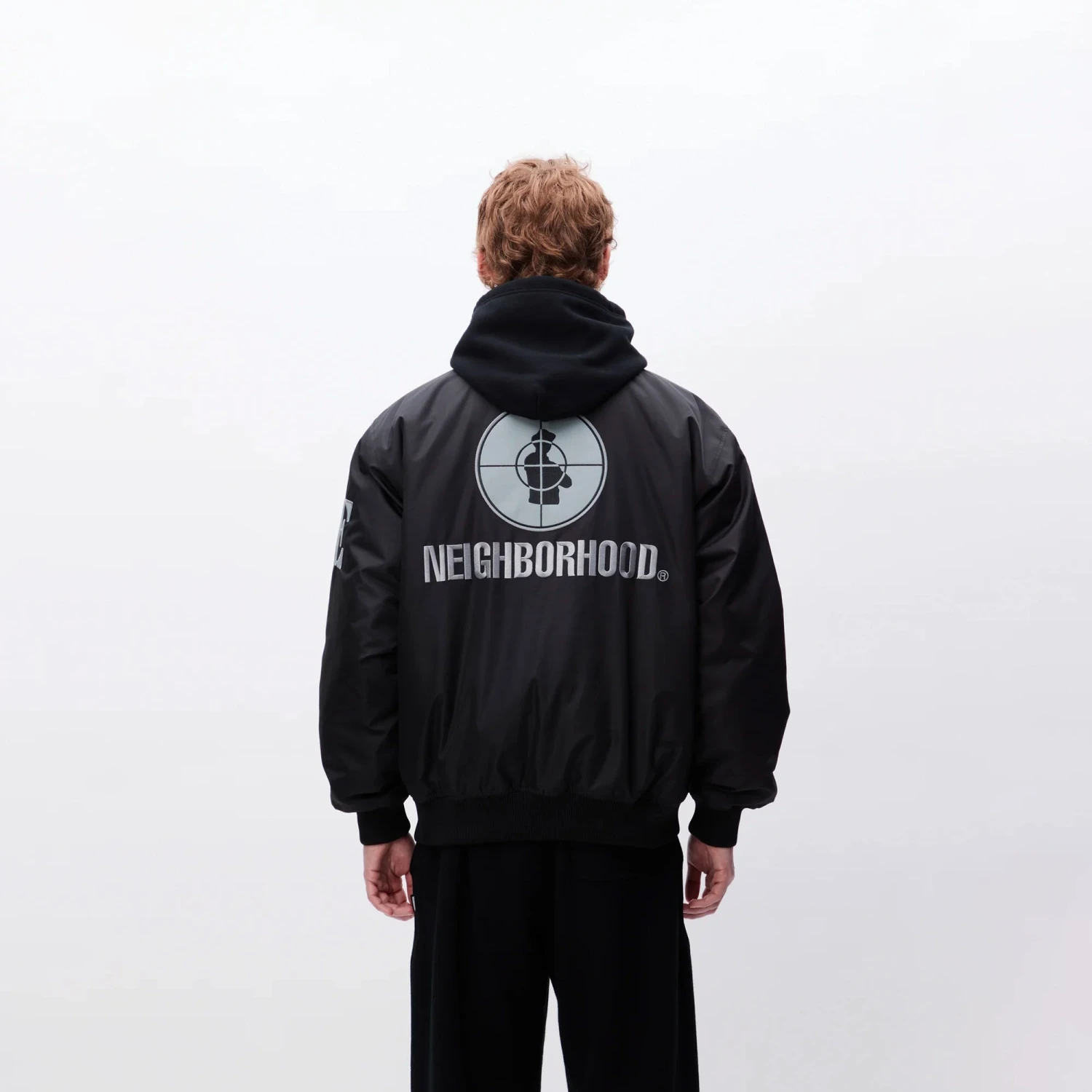 Neighborhood X Public Enemy X Majestic Mens Baseball Jacket 5 Neighborhood X Public Enemy X Majestic Mens Baseball Jacket - Image 3