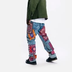 Market Mens Rug Dealer Denim Pants -The North Face || Air Jordan || Drole de Monsieur Sales Shop 388001127 BLU 2