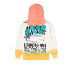 Market Mens Market Exotic Automobile Tie Dye Hoodie -The North Face || Air Jordan || Drole de Monsieur Sales Shop 397000344 WHT 2