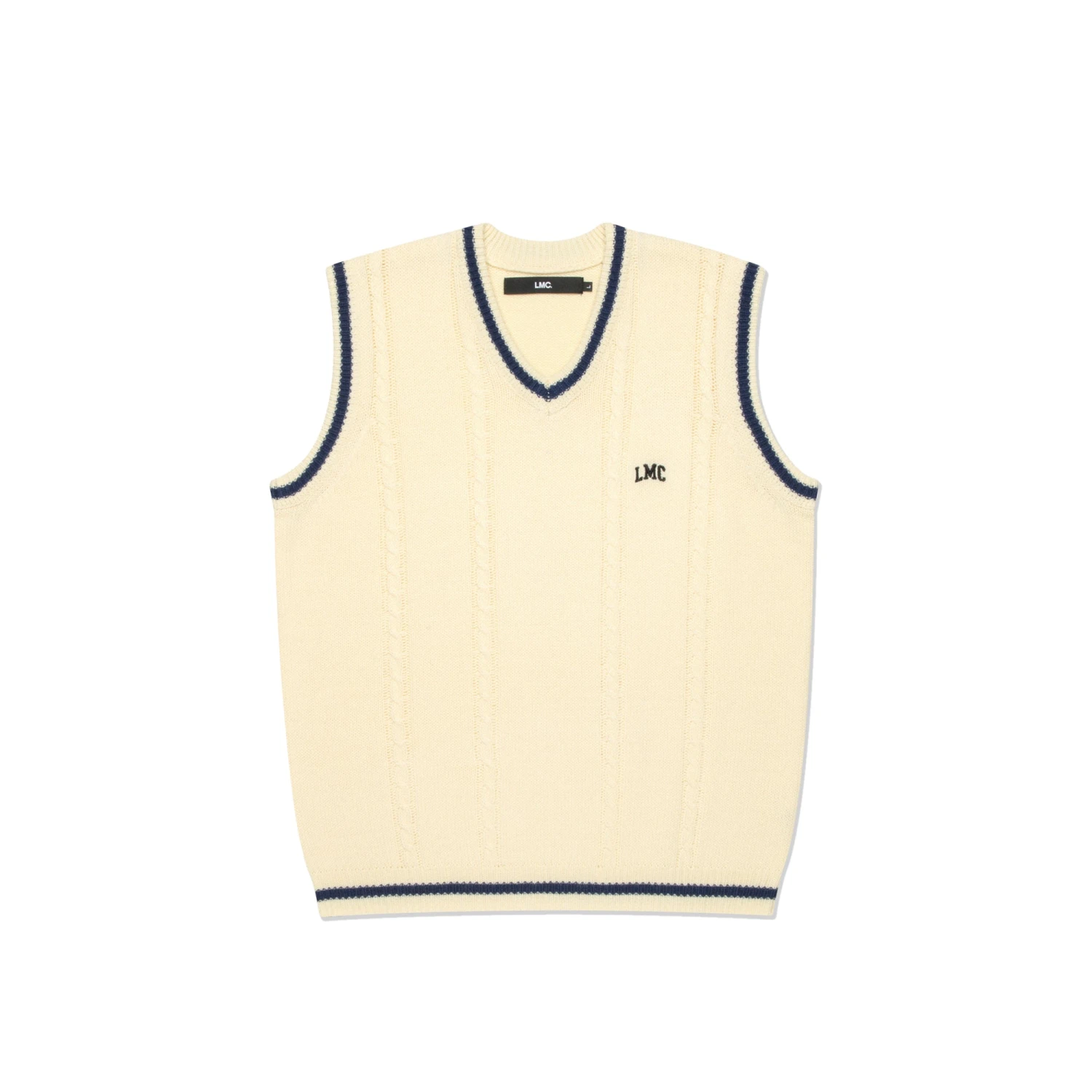 LMC Mens Cable Arch Knit Vest 3 LMC Mens Cable Arch Knit Vest