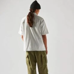 Maharishi Mens Asym Monk Shirt -The North Face || Air Jordan || Drole de Monsieur Sales Shop 4512 WHT 3