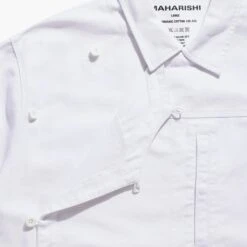 Maharishi Mens Asym Monk Shirt -The North Face || Air Jordan || Drole de Monsieur Sales Shop 4512 WHT 4