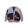 By Parra Mens No Parking Cardigan -The North Face || Air Jordan || Drole de Monsieur Sales Shop 50422 GRY 1