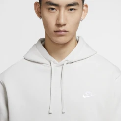 Nike Mens Sportswear Club Fleece Hoodie Light Bone -The North Face || Air Jordan || Drole de Monsieur Sales Shop BV2654 072 PHSYM002 2000