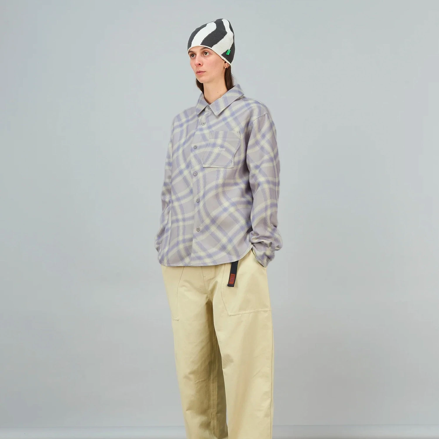 Dime Mens Plaid Fleece Shirt 4 Dime Mens Plaid Fleece Shirt - Image 2