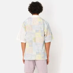 John Elliott Mens Camp Shirt 'Super Bloom Grid' -The North Face || Air Jordan || Drole de Monsieur Sales Shop E081F1081129A 3