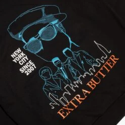 Extra Butter Mens If You Know You Know Hoodie 'Black' -The North Face || Air Jordan || Drole de Monsieur Sales Shop EB IYKYK Hood BLK 4