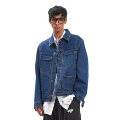 Dhruv Kapoor Mens Embroidered Denim Jacket -The North Face || Air Jordan || Drole de Monsieur Sales Shop J010A 1 5 11zon