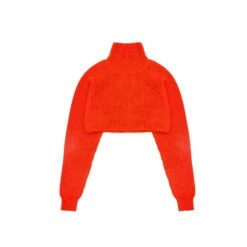 MOSCHINO MO5CH1NO JEANS Womens Cropped Turtleneck