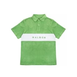 Malbon Golf Mens Clearwater Terry Polo Shirt