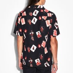 Ksubi Mens Icons Resort Shirt -The North Face || Air Jordan || Drole de Monsieur Sales Shop MPF23SH001 BLK 3