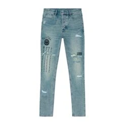 Ksubi Mens Van Winkle Throw Bak Trash Jeans