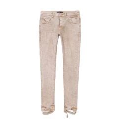 Purple Brand Mens Beige Snow Wash Jeans
