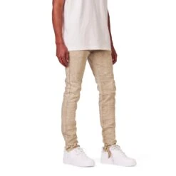 Purple Brand Mens Beige Snow Wash Jeans -The North Face || Air Jordan || Drole de Monsieur Sales Shop P001 BGSW322 4