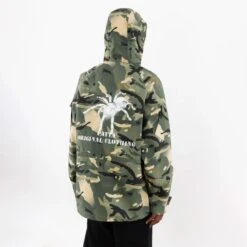 Patta Mens Spray Camo Nylon Tactical Parka -The North Face || Air Jordan || Drole de Monsieur Sales Shop POC AW23 CAMO AOP NYLON TCPJ 001 3