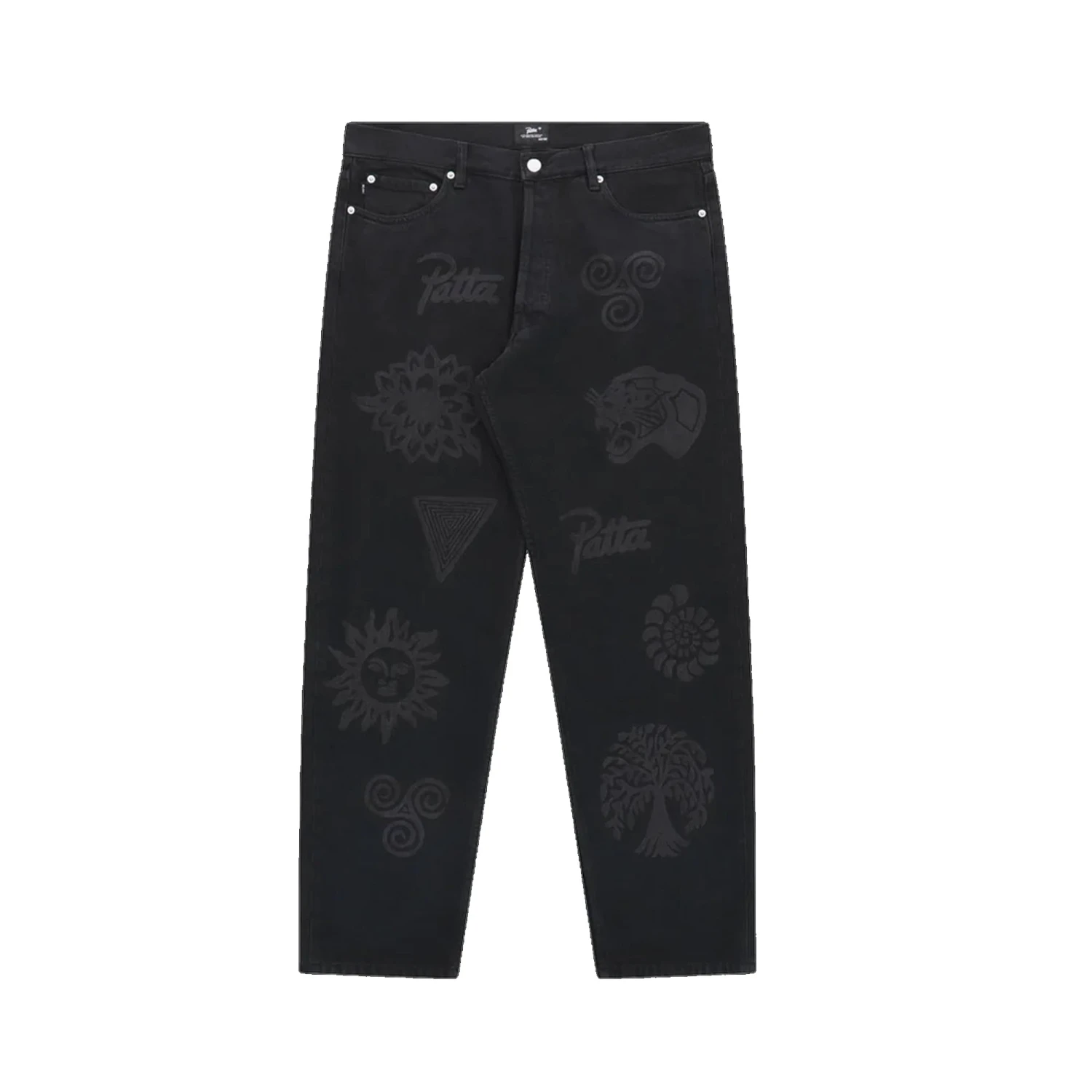 Patta Mens Hope Love Peace Denim Pants 2 Patta Mens Hope Love Peace Denim Pants