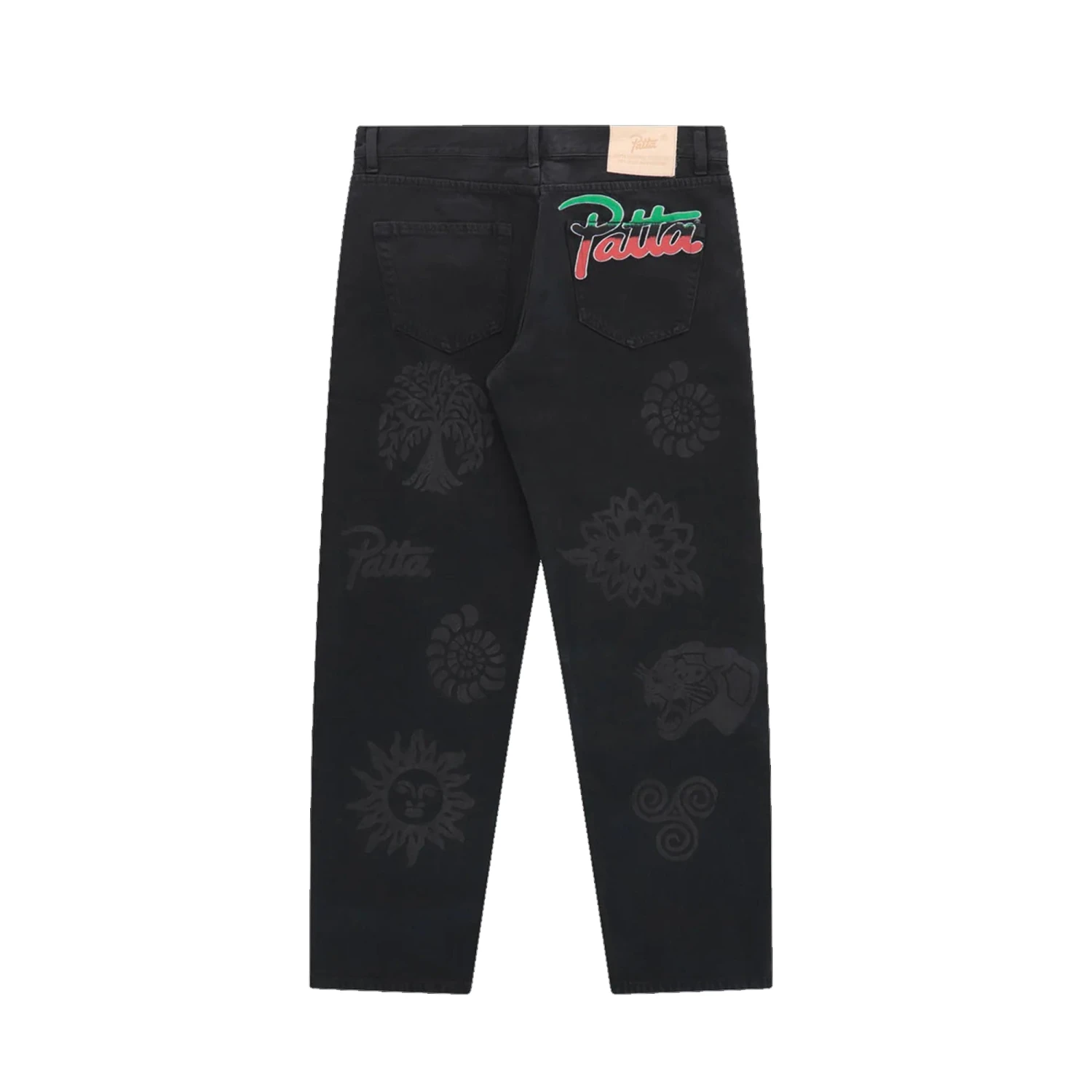 Patta Mens Hope Love Peace Denim Pants 3 Patta Mens Hope Love Peace Denim Pants - Image 2