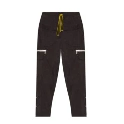 Rhude Cupro Cargo Pant In Black