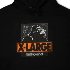 Roland X X-Large Mens Hoodie -The North Face || Air Jordan || Drole de Monsieur Sales Shop RL23W004 BLK 2