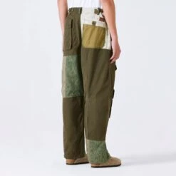 Maharishi Mens Upcycled M65 Loose Cargo Pants -The North Face || Air Jordan || Drole de Monsieur Sales Shop S23 4277 OLI 3
