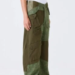 Maharishi Mens Upcycled M65 Loose Cargo Pants -The North Face || Air Jordan || Drole de Monsieur Sales Shop S23 4277 OLI 4